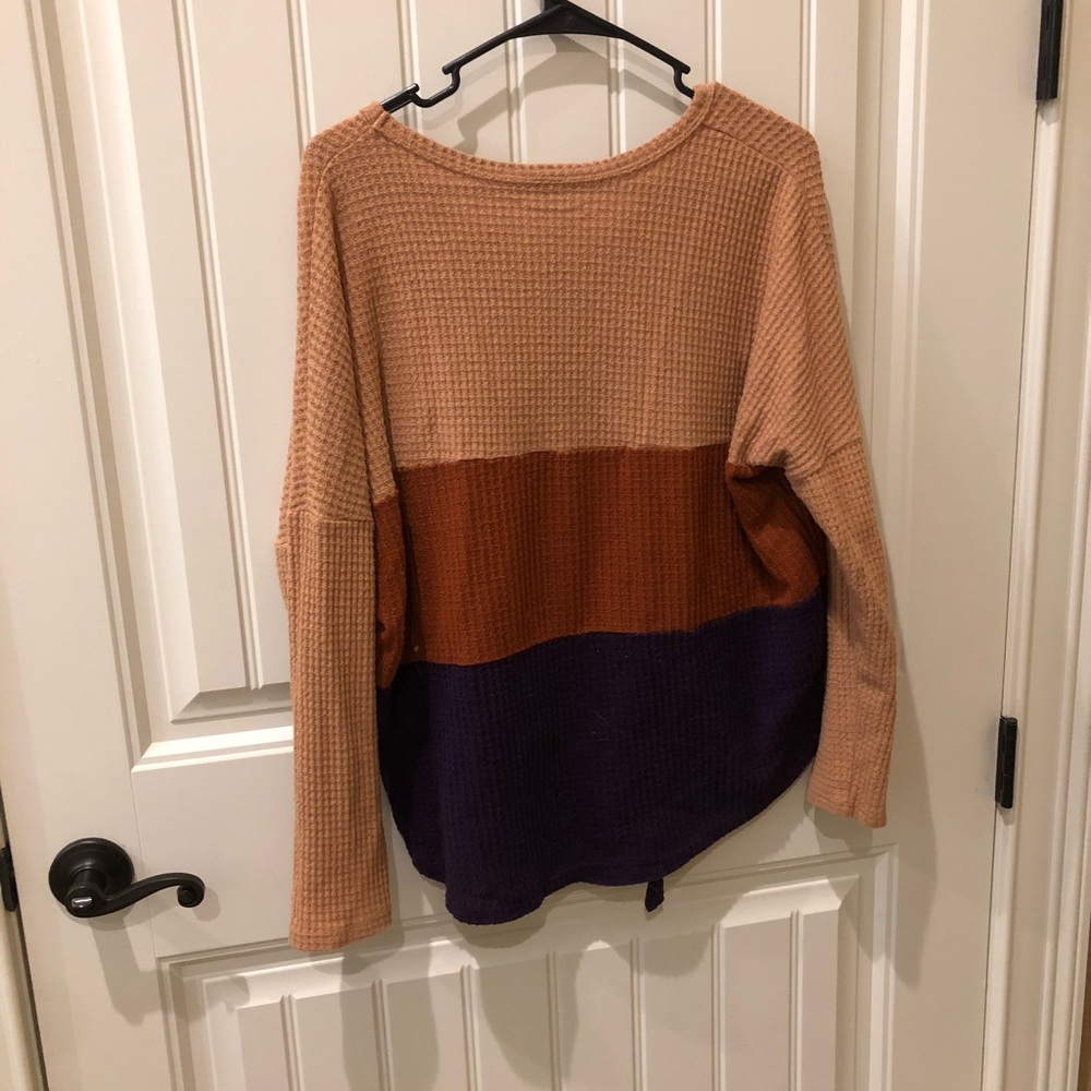 multicolored leopard top